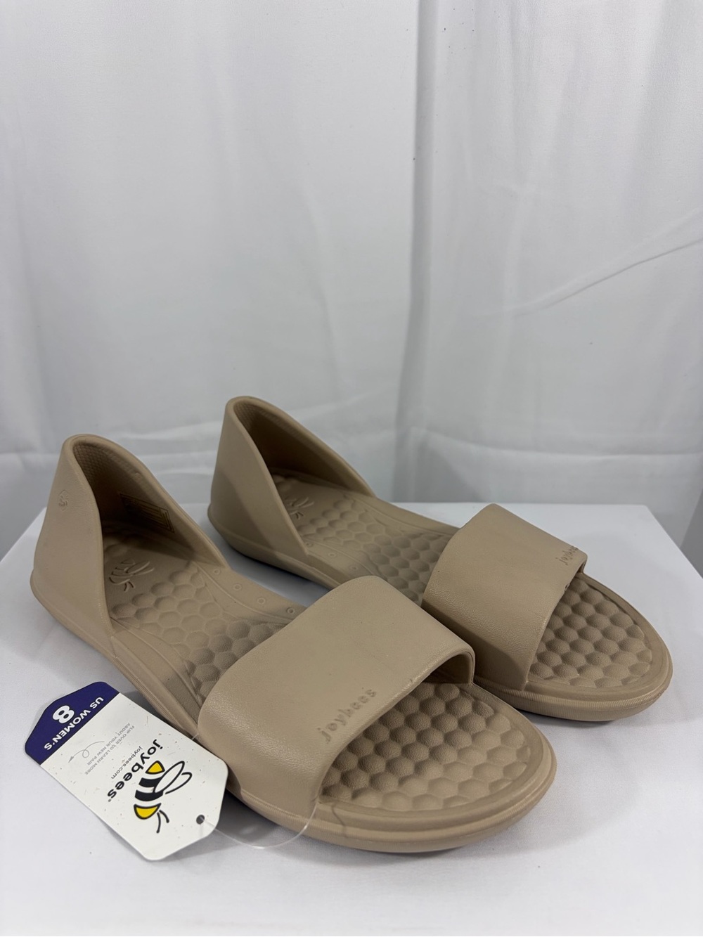 NWT Joybees Women’s Size 8 Beige Slide Sandals